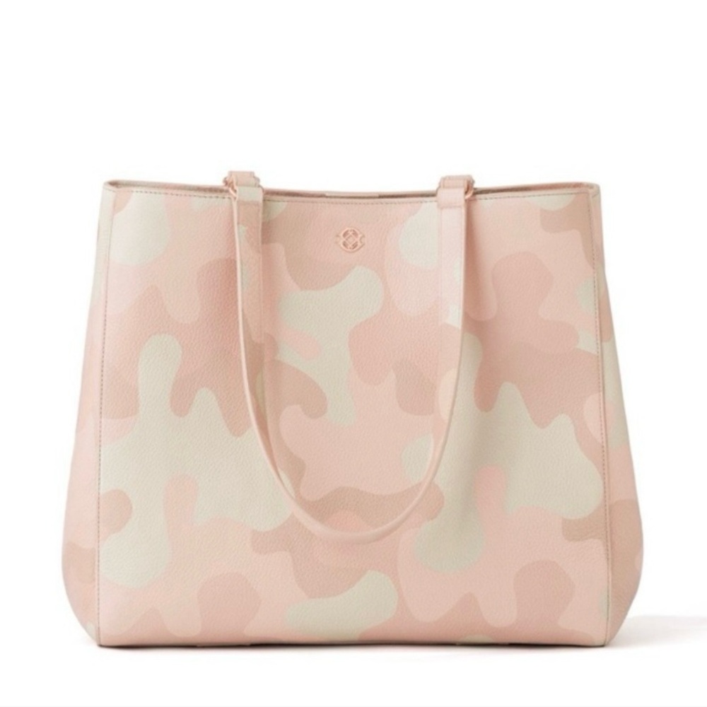 Dagne Dover Pink and Cream Tote Bag